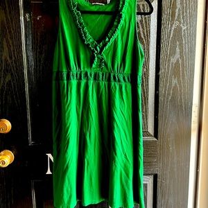 Green knit dress, large. Ann Taylor Loft